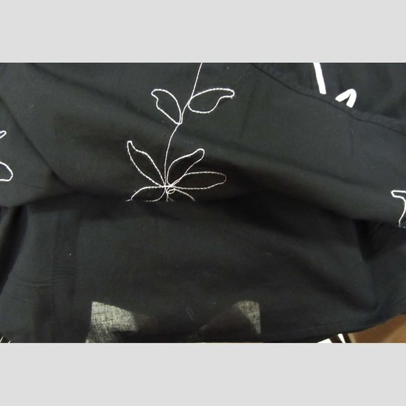 Charter Club Black Dress with white floral accents - Picture 6 of 6